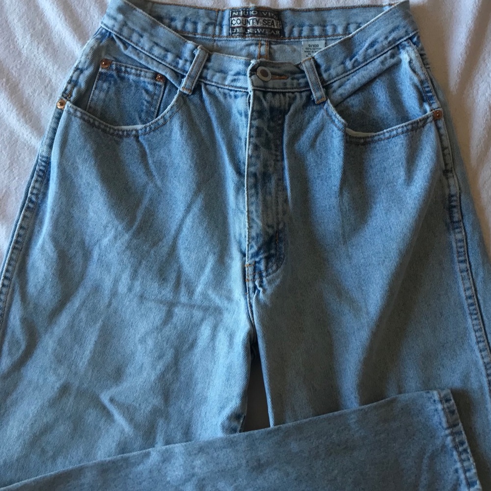 1990s NUOVO ACID WASH HIGH WAIST JEANS